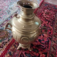 سماور زغالی و گلدان و...|سماور، چایساز، قهوهساز|باسمنج, |دیوار