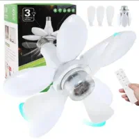 چراغ پنکه‌دار تاشو LED  با کنترل