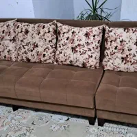 فروش مبل ال ۷نفره سالم مرتب|مبلمان خانگی و میز عسلی|شیراز, پانصد دستگاه ارتش|دیوار