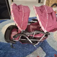 کالسکه دوقلو براوو پشت سرهم استفاده نشده نو نو