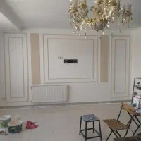 نقاشی ساختمان جادوی هنر  بتونه کناف رنگ آمیزی ...