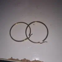 گوشواره گرد بزرگ  استیل
