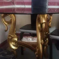 میز نهار خوری و آینه شمعدون