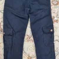 شلوار کتان سرمه ای نو