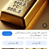 یک قطعه طلا پیدا شده