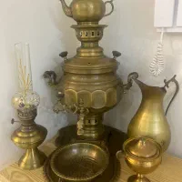 سماور ذغالی مسی