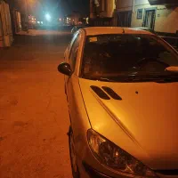 پژو 206 بدون رنگ مدل 1389