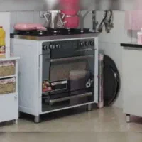 گاز پنج شعله فردار صفحه شیشه دی استیل|اجاق گاز و لوازم برقی پختوپز|پرند, فاز ۴|دیوار