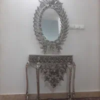 آینه ومیز ست نقره ای۳ تومان