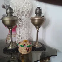 لمپای تمام برنجی قدیمی شیروخورشید شیک ازبهترین نوع|لامپ و چراغ|گرگان, |دیوار