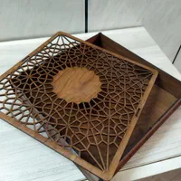 جعبه چوبی مناسب هدیه و سرو|صنایع دستی و سایر لوازم تزئینی|اصفهان, شهرک مهدیه|دیوار