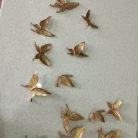پروانه دکوری پلی استر بسته 7 عددی در رنگ دلخواه