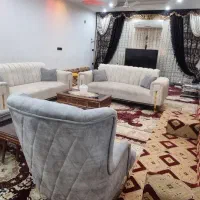 مبل راحتی ۸ نفره + میز غذاخوری ۶ نفره چوب راش