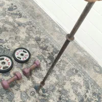 دمبل دو تا 5 کیلوی و دوتا صفحه ی 5 کیلوی وبا هالتر|تجهیزات ورزشی|اهواز, کمپلو شمالی|دیوار