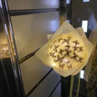 دسته گل پروانه ای ۲۱شاخه باچراغ|گل مصنوعی|کرج, اصفهانی‌ها|دیوار