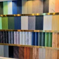 ترموودچوب رنگارنگ ماربل شیت ترمووال کاغذ دیواری