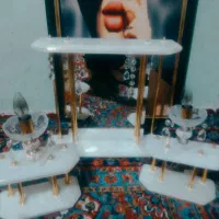 اینه وشمعدان سنگ گرانیتی