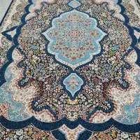 2تخته فرش 9متری سورمه ای نقشه شاه پری|فرش|قم, نیروگاه|دیوار