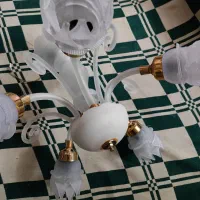 لوستر شیشه ای|لوستر و چراغ آویز|تربتحیدریه, کاشانی|دیوار