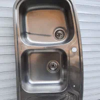 سینگ ظرفشویی دو لگنه استیل البرز|مصالح و تجهیزات ساختمان|رشت, چمارسرا|دیوار