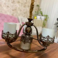 لوستر همراه چراغ خواب