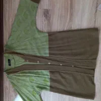 مانتو سبز دورنگ خامه دوزی|لباس|تبریز, |دیوار