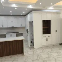 کابینت نئوکلاسیک‌ روکش با رنگ سفید برفی و طرح چوب|مصالح و تجهیزات ساختمان|جیرفت, |دیوار