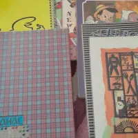 ۷ عدد دفتر دست دوم ۴۰ الی ۵۰ برگ و کلر بوک ۴۰ برگ