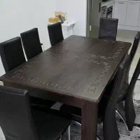 میز ناهار خوری ۸نفره|میز و صندلی غذاخوری|خشکبیجار, |دیوار