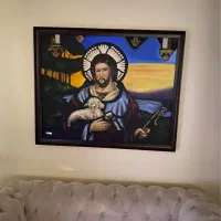 تابلو نقاشی مسیح انتیک