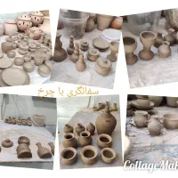 آموزش سفالگری چرخی، سفال دستی، حجم و مجسمه سازی|خدمات آموزشی|قم, انسجام|دیوار
