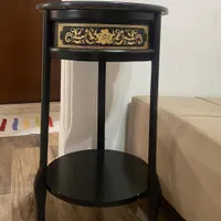 میز تلفن چوبی