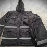 کاپشن و شلوار مهندسی سایز xl،(بادگیر)