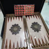 تخته نرد خاتم کاری شده سامسونت دار|اسباببازی|قم, بلوار امین و ساحلی|دیوار