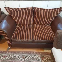 مبل ۸ نفره  چرمی پایه استل|مبلمان خانگی و میز عسلی|اراک, |دیوار