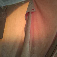 پرده قهوه ای و کرم مخمل|پرده، رانر، رومیزی|تربت جام, نظامی|دیوار