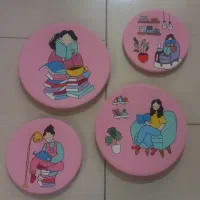 دیوار کوب سفالی روز معلم