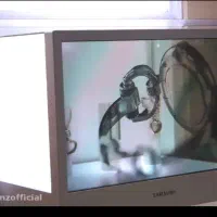 laser box TV Samsung transparent
