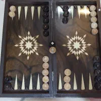 تخته نرد هشت پر وشطرنج نو