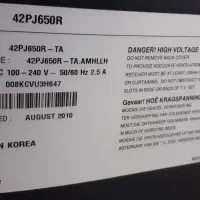 ۴۲اینچ الجی پلاسما|تلویزیون و پروژکتور|لاهیجان, شهرک سلمان فارسی|دیوار