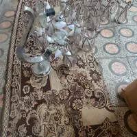 لوسترهای کریستال مدرن سه شاخه|لوستر و چراغ آویز|آستانه اشرفیه, |دیوار