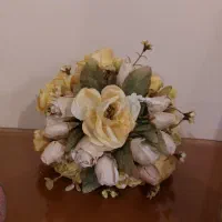 تعدادی تزیئنات گل و گلدان، جا شمعی ،وسایل دکوراتیو|گل مصنوعی|تهران, مجیدیه|دیوار