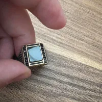 دو عدد انگشتر نقره ۹۲۵ سنگ یشم و اونیکس اصل|جواهرات|تهران, ارم|دیوار
