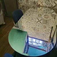 میز نهار خوری چوب با آینه