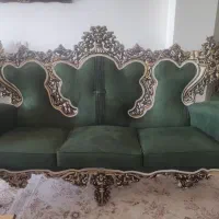 مبل سلطنتی ۹نفره با میز غذاخوری ۴نفره تمام چوب