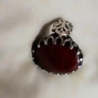 انگشتر نقره با سنگِ عقیق اصل