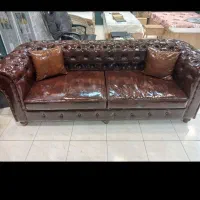 مبل راحتی چستر 8نفره جنس چرم|مبلمان خانگی و میز عسلی|چناران, |دیوار