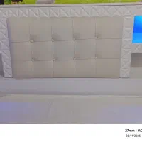 تخت دونفره چراغ دار|تخت و سرویس خواب|همدان, |دیوار