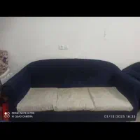 مبل هفت نفره سرمه ای