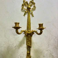 دیوارکوب برنز ایتالیایی/شمعدون دیوارکوب|کلکسیون اشیاء عتیقه|تهران, خواجه نظام الملک|دیوار